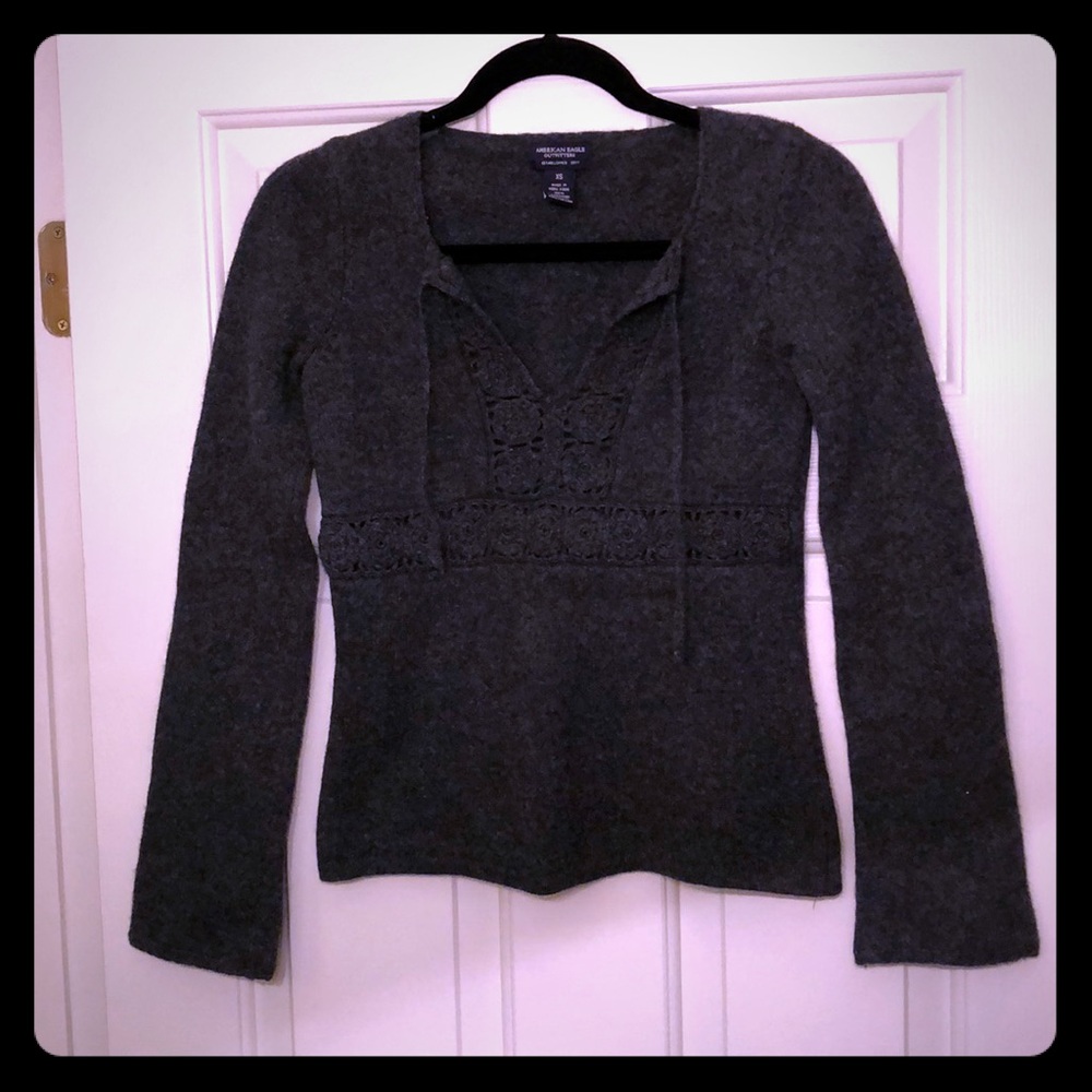 Lambs wool tunic sweater